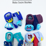 Tawakkal Mart Pack of 4 Newborn Baby Booties Shoes For Newborn Babies infant 0 - 3 Month - Multi Color