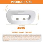 Child Safety Refrigerator Lock | Baby Proof Fridge & Freezer Door Lock | Childproof Door Stopper for Single-Door Fridge, Cabinet, Water Dispenser | Easy Install Baby Safety Care Lock EACH - Image 7