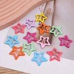 GP 8 pcs Cute candy color Starpins korean Hairpins Hair accessories for Girls Matt color haipins