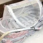 High Quality Super Soft Latest Car Shape Baby Bed With Zipper Mosquito Net and Two Sided Handle Support - Durable Baby Bed With Mosquito Net In New Design baby bistar gaddi