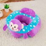 Blue and Purple Monkey Character Baby Floor Seat for 3-10 Months babies