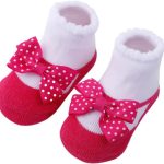 Tawakkal Mart New Baby Girl Socks Cute Lace Flower Bows Soft Cotton Princess Newborn Socks Toddler Socks Clothes Baby Gift Winter Autumn