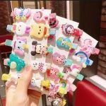 Tawakkal Mart -1/2/4/6/8/10 PCS Children Hair Accessories Baby Hair Clips PINK Girls Hairgrips Cute Rainbow Kids Hairpins By Tawakkal Mart