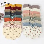 GP -Soft Cotton Gauze Baby Bibs Cute Solid Newborn Kids Bandana Bib Flower Burp Cloth Soft Infant Boys Girls Saliva Towel