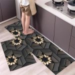 Dazzin - 2pcs Kitchen Runner Mat Non Slip Super absorbent Bedroom Long Bedside Area Rug Soft Washable Carpet Bathroom Entrance Doormat - Image 7