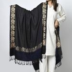 Shawl For Women Winters Kashmiri Heera Stole For Girls | 4 Side Jacquard Full Size Shawl and Muffler Mominas