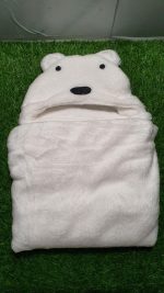 High Quality Imported Winter Baby Cartoon Character Hooded Blanket Super Soft Fluffy Hood Bedding Character Hood Blanket Cartoons Animal Wrapping Shawl For Infant Newborn Toddlers Swaddle Stroller Wrap