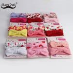 Tawakkal Mart- Tawakkal Mart-PACK OF 2 Baby Headband Prined Newborn Turban Flower Hairband Headbands For Girls Infant Baby Hair Accessories