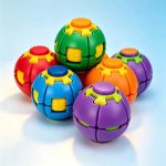 Spinner Ball 360° Spinning Fidget Ball | Push Click Spin Sensory Toy | Portable Anti Stress Toy | ADHD Focus Ball | Durable Fidget Ball