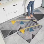 Dazzin - 2pcs Kitchen Runner Mat Non Slip Super absorbent Bedroom Long Bedside Area Rug Soft Washable Carpet Bathroom Entrance Doormat - Image 8