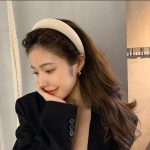 Tawakkal Mart Fashion Solid Color Hair Bands Girls Vintage Elastic Headbands Sponge Hairbands Hair Hoop Korean Hair Accessories for Women