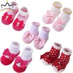 Tawakkal Mart New Baby Girl Socks Cute Lace Flower Bows Soft Cotton Princess Newborn Socks Toddler Socks Clothes Baby Gift Winter Autumn