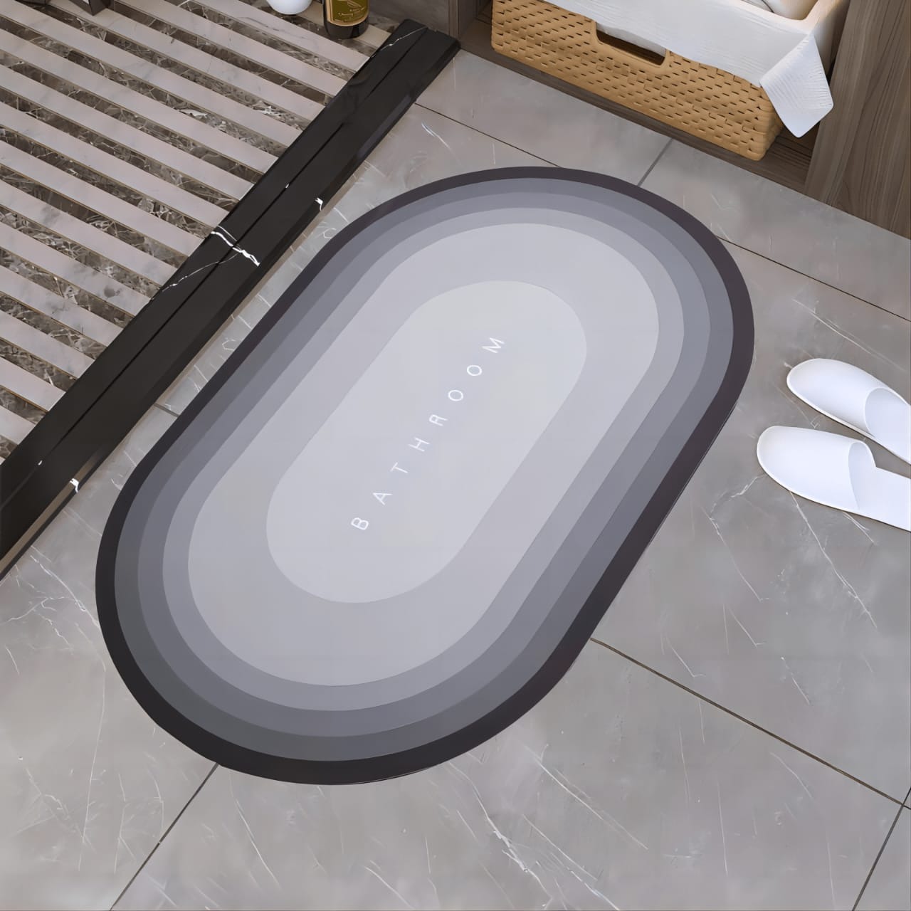imgi_56_40a60f17d5e6e7aead1a57554681a1aa Bathroom Mat - Super Water Absorbent - Quick Drying Water Soak - Random Designs - Image 1