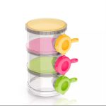 Tawakkal Mart 3 Layers Milk Powder Container Infant Formula Dispenser Baby Food Storage Box Cute Portable Airtight Travel Popular Opp Bag - Image 2