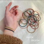 Tawakkal Mart 100PCS/Set Hair Ties Elastic Rubber Bands for Women Men Thin Hair Rubber Bands Ponytail Scrunchies Hair Accessories for Women By Tawakkal Mart