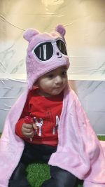 High Quality Imported Winter Baby Cartoon Character Hooded Blanket Super Soft Fluffy Hood Bedding Character Hood Blanket Cartoons Animal Wrapping Shawl For Infant Newborn Toddlers Swaddle Stroller Wrap