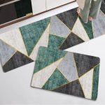 Dazzin - 2pcs Kitchen Runner Mat Non Slip Super absorbent Bedroom Long Bedside Area Rug Soft Washable Carpet Bathroom Entrance Doormat - Image 9