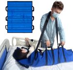 Positioning Bed Pad with Handles Washable Draw Sheets for Hospital Bed Ridden Patient Clothes Waterproof Glide Sheets for Patients Moving Pad for Lifting & Transfer Sheet 44" x 27" Inches