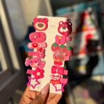 Tawakkal Mart -1/2/4/6/8/10/12/14 PINK Children Hair Accessories Cartoon Bobby Pin Baby Hair Clips PINK Girls Hairgrips Cute Rainbow Kids Hairpins