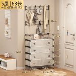 Shoe Rack 5 Layer With Coat Rack - Image 6
