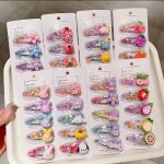 6 pcs baby clip and hair aceessories