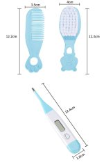 Tawakkal Mart 8Pcs Multi-Piece Baby Care Kit Newborn Hair Nail Thermometer Beauty Brush Kit Scissors Comb Teether Function Child Toiletry Kit Baby - Image 3