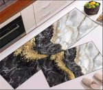 Dazzin - 2pcs Kitchen Runner Mat Non Slip Super absorbent Bedroom Long Bedside Area Rug Soft Washable Carpet Bathroom Entrance Doormat - Image 10