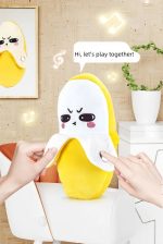 Banana Baby Beat Sensing Creative Fruit Novelty Parent-Child Musical Interactive Piano Toy Plush Doll