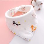 1pcs new triangle shape bib for baby random colour+random designs will be send for baby. - Image 3