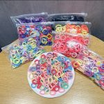 Tawakkal Mart 100 PCs Thumb Hair Ring Seamless Towel Ring Not Hurt Hair High Elasticity Rubber Band Cute Leather Band Girls Basic Headband By Tawakkal Mart - Image 3
