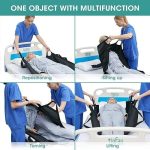 Positioning Bed Pad with Handles Washable Draw Sheets for Hospital Bed Ridden Patient Clothes Waterproof Glide Sheets for Patients Moving Pad for Lifting & Transfer Sheet 44" x 27" Inches - Image 4