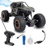 Smoke Rc Car High Speed Rock Crawler RC Vehicles Alloyed Metal Remote Control Booster Spray Toy Car for Kids & Boys Monster RC Truck with Rechargeable Rc Car Toys For Kids - Image 3