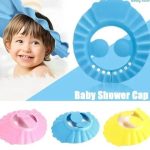 Momme Baby EVA Soft Kids Shampoo Bath Shower Cap Hat Adjustable Kids Shower Cap Baby Care Bath Protection for Kid Shower Accessory