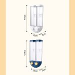 Wall-mounted Double Cereal Grain Container - 1.5 Liter - Image 2