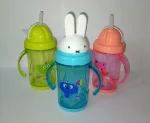 Kids Sipper Beaker Bottle Baby Feeder Trainer for Boys and Girls Infants Air Tight Bottle Multiple Rabbit & Feeder Designs & Varieties - Image 2