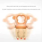 Tawakkal Mart Monkey Baby Fruit Pacifier Infant Silicone Teether Fruit and Vegetable Complementary Food Pacifier Newborn Items - Image 3