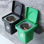 Wall Mounted Ashtray & Mini Trash Can – No-Drill Installation, Smoke-Proof & Dust-Proof Design - Image 3