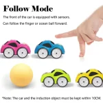 Magic Induction Line Following Car for Kids 2.4GHz Remote Control Mini RC Car with Sensor Tracking Technology, LED Lights & Music, 4 Modes Smart Educational Toy, Battery Operated Portable Racing Car for Boys & Girls Gift - Image 2