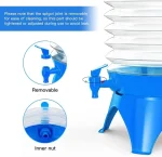 Outdoor Foldable Water Bucket with Faucet Portable Folding Camping Water Container Collapsible Travel Juice Drinking Bottle - Image 2