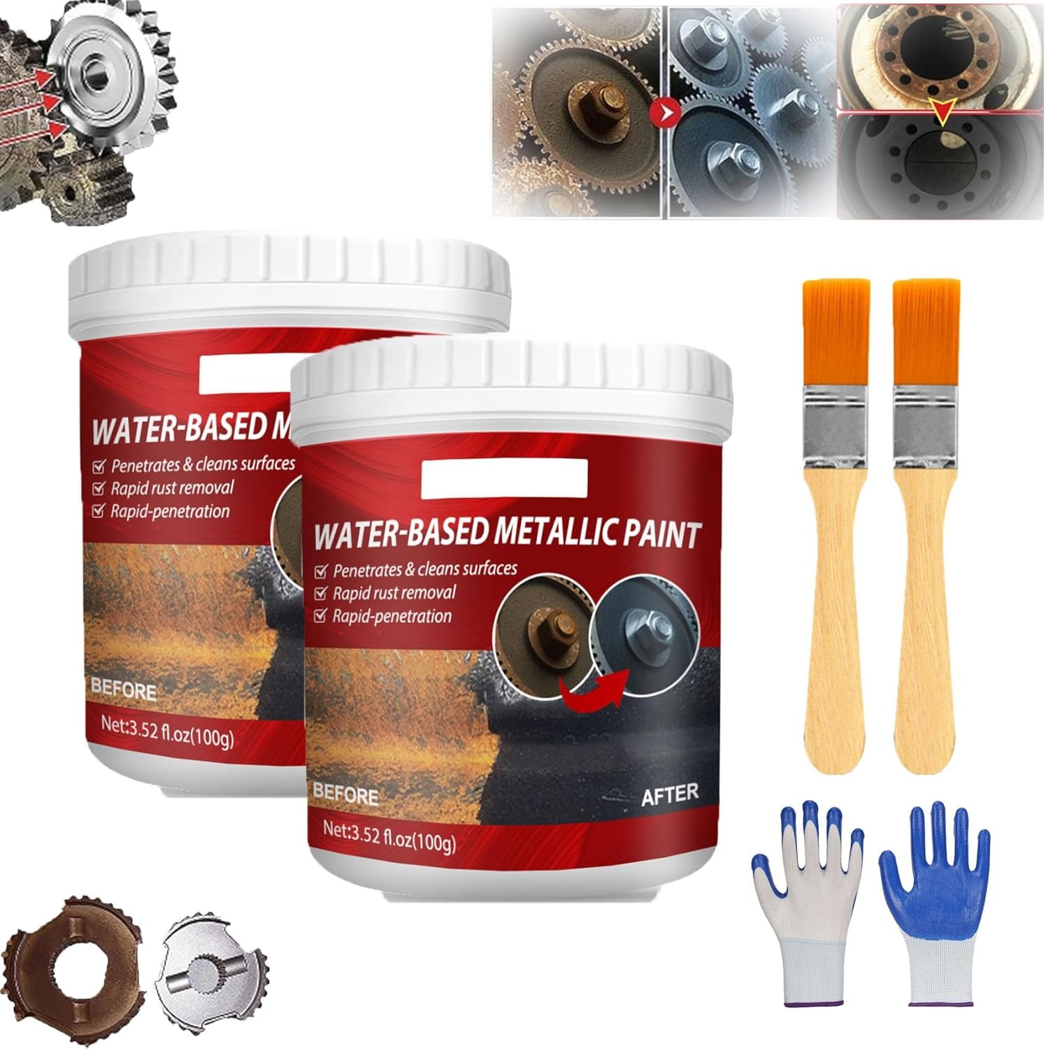imgi_60_083eb56f70589c8c3e25d7d3561592a6 Water Based Metal Rust Remover Metallic Paint Rust Conversion Agent Rust Converter With Brush - Image 1