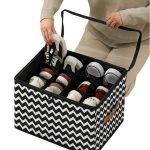 12 portion Foldable Shoe Storage Box with Grid Non-Woven Fabric Shoes Storage Bag Dustproof Closet Organizer Foldable Shoe Storage Container with Dividers - Image 2