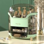 Usman's Hub - Cosmetic Box | Makeup Organizer | Waterproof Dustproof Cosmetic Storage Case | Luxury Vanity Countertop Display - Image 5