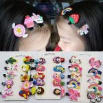 Fashion Vibe 10 pcs Unicorn Ice Cream Hair Clips Set Baby Hairpin For - Image 2