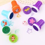 Children DIY Stamp Toy Cartoon Princess Self-ink Stamps Art Animal Rubber Craft School Children Party Toys Set for Kids