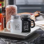 Ceramic Salt & Pepper Shaker Set – Premium Kitchen Seasoning Containers with Handle - Image 2