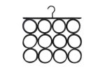 PACK OF 3 Effortless Organization: 9 Ring Hole Hanger for Scarves, Ties, and Shawls" - Image 4