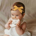 I LOVE DADDY&MUMMY-5Pcs/Lot Cute Bows Baby Girls Headband Soft Elastic Flower Print Newborn Hair Band Infant Toddler Headwear Kids Hair Accessories