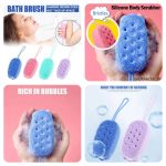 Silicone Bath Body Brush for shower, Soft Silicone Body Scrubber for shower - Image 2