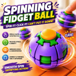 Stress Relief Toy 3D Gear Press to Spin Fidget Ball | Anti Stress Sensory Toy | Kids & Adults Hand Spinner Ball | ADHD Anxiety Relief | - Image 3