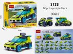 Decool: Architect Creator - 30 in 1 - Green Rocket Rally Race Car Building Blocks Set - 3128 - Image 3